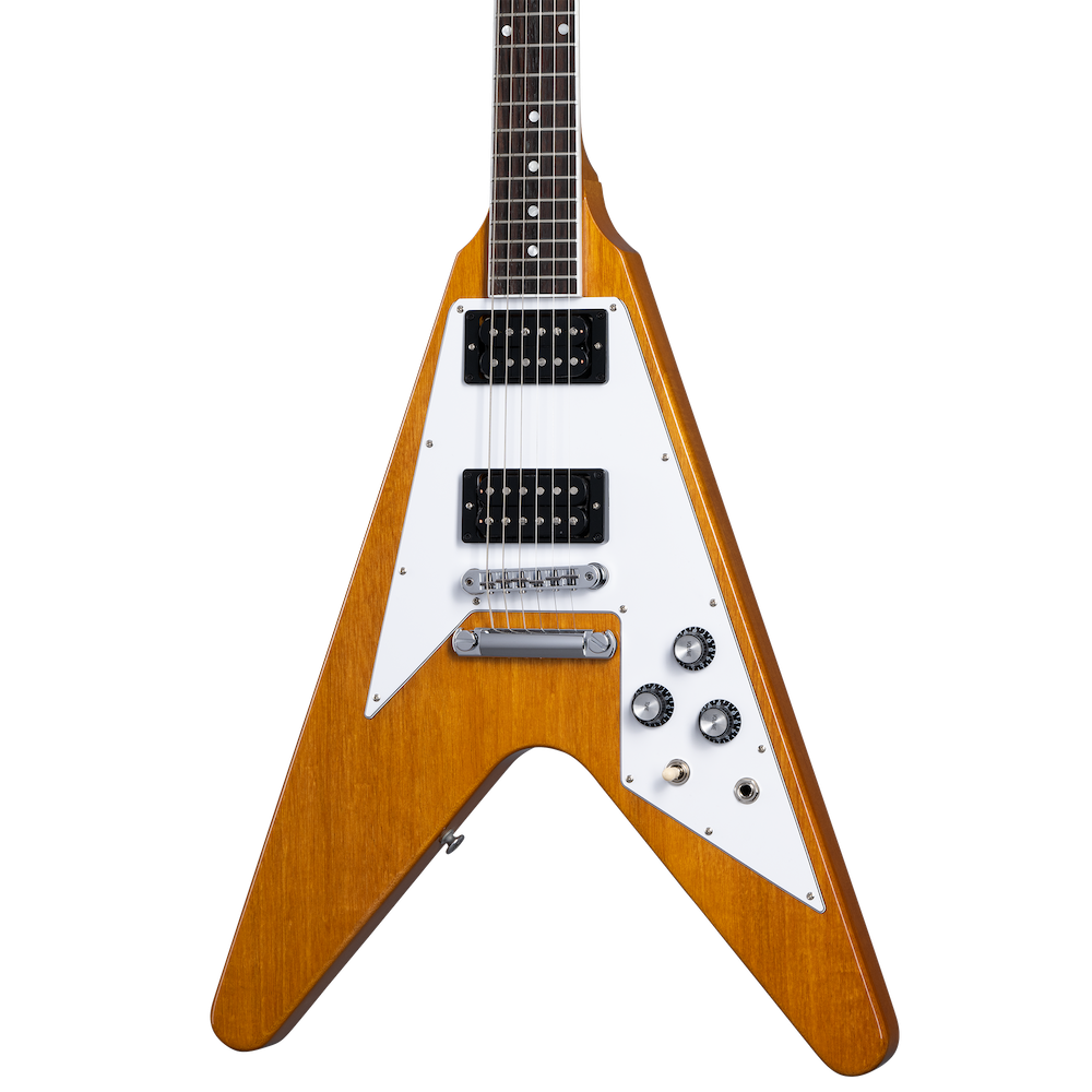 Gibson 70's Flying V Electric Guitar Antique Natural with Hard Case ...