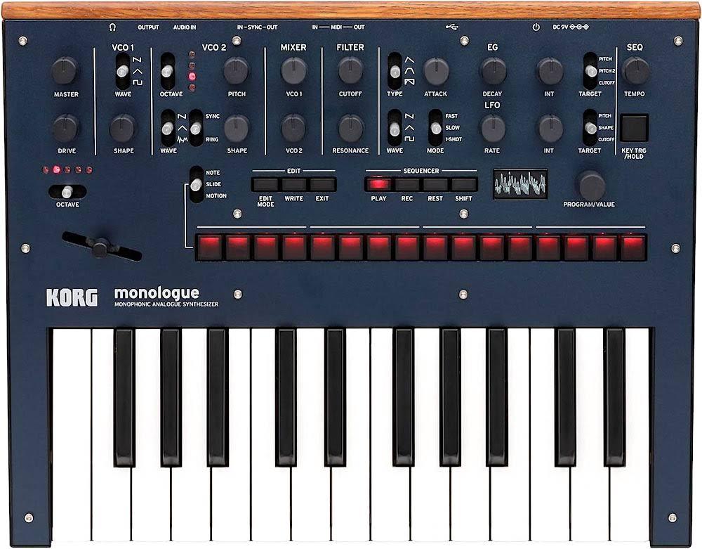 KORG Monologue Dark Blue Monophonic Analog Synthesizer – Twin Town